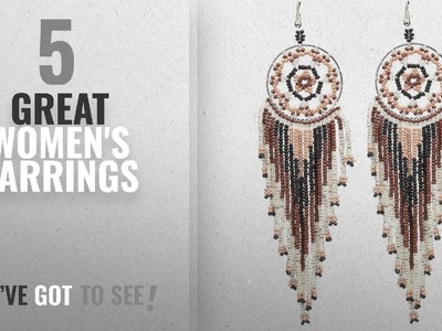 10 Best Beaded Native American Earrings [2018]: BALA Bead Earrings Dangle for Women "Japan Seed