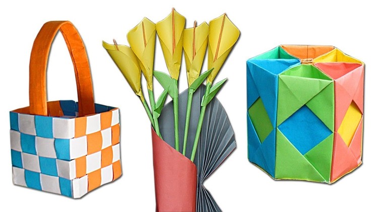 18 Paper Crafts - Paper Origami Easy - Homecraft - কাগজের তৈরি জিনিস