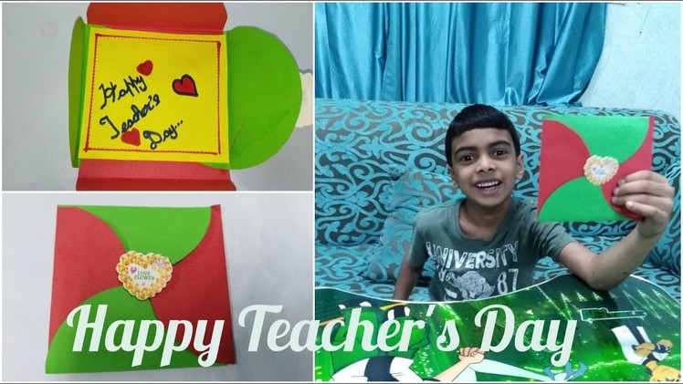 #20 - DIY Teacher's Day Card | Easy Handmade Card Making