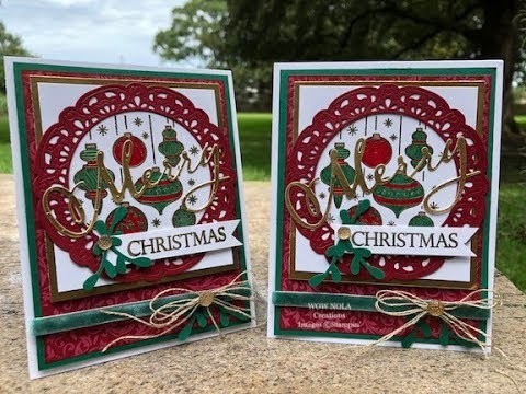 Beautiful Baubles Christmas Card Stampin' Up!