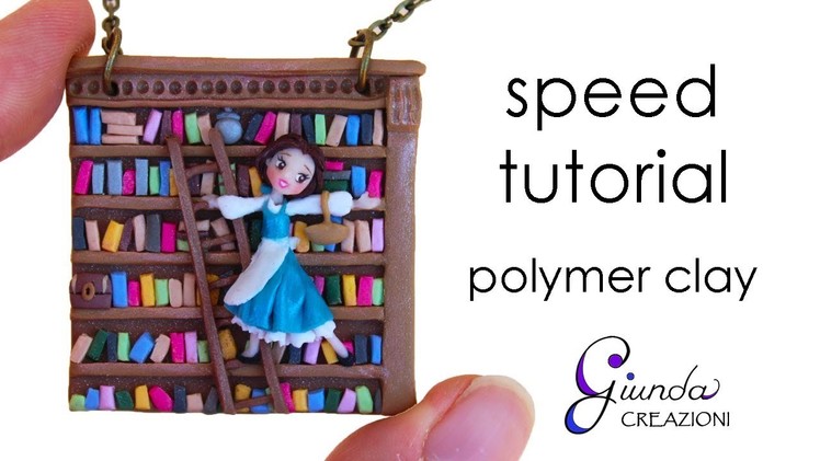 Belle in the Library - Time Lapse Polymer Clay Process - Speed Tutorial