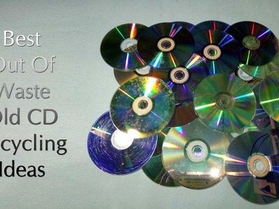 Best Out Of Waste Old CD Craft Idea | Old CD Recycling Idea | Cd Reuse | DIY Decorating Ideas