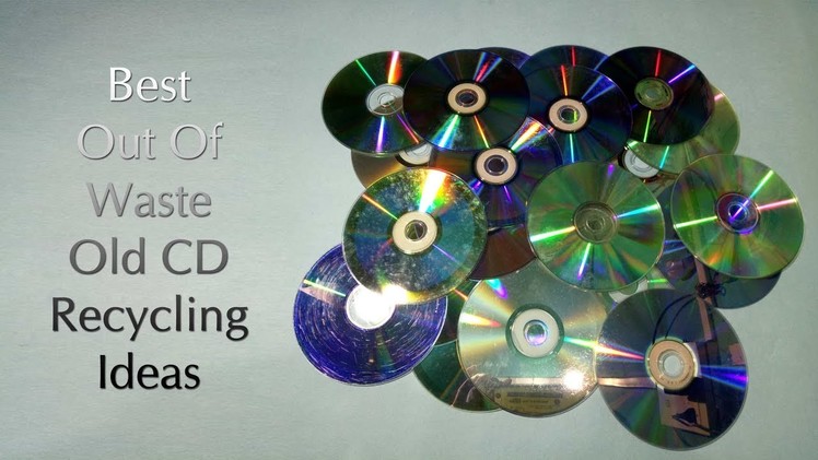 Best Out Of Waste Old CD Craft Idea | Old CD Recycling Idea | Cd Reuse | DIY Decorating Ideas