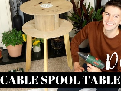 CABLE SPOOL TABLE DIY | CABLE DRUM FURNITURE UPCYLE IDEA