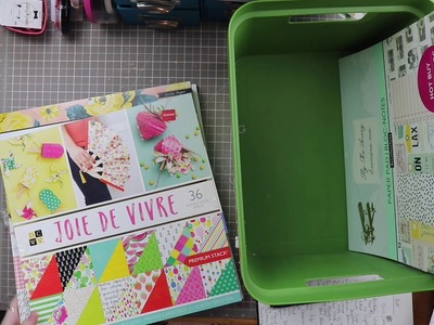 Craft Room Clean Up! - 12x12 Paper Pads. Organizing, Purging, and Sorting Scraps!