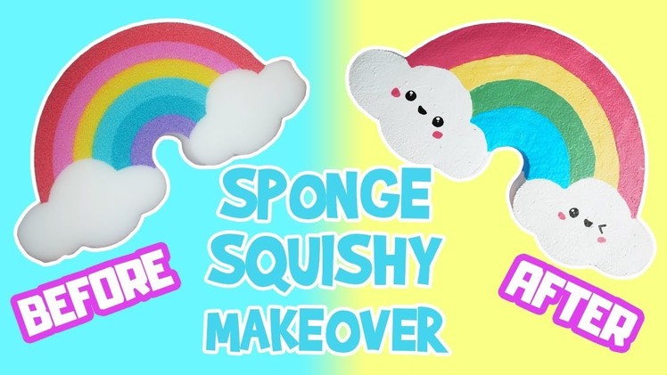 DIY £1 Sponge To Rainbow Squishy Makeover | PLUS Giveaway Details