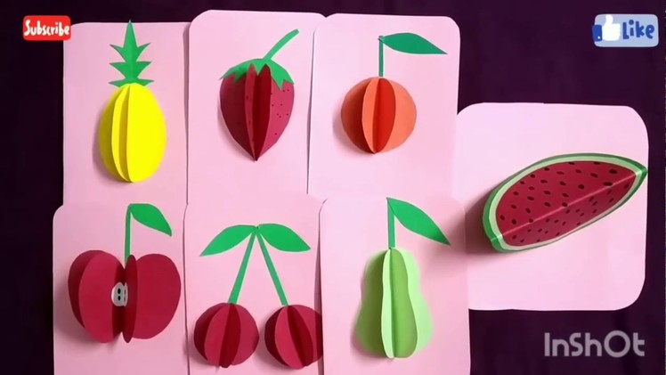 DIY 3D Fruits with paper |JAAS Easy Crafts
