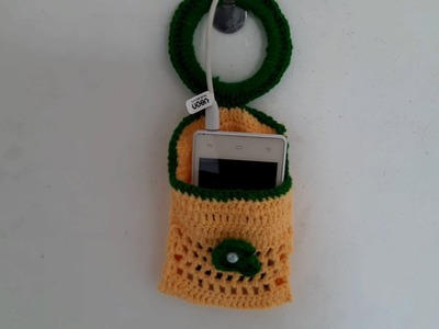 DIY AMAZING MOBILE STAND FROM WOOLEN CRAFTS IDEA. EASY WOOLEN MOBLE STAND CRAFT. HOME DECORATION