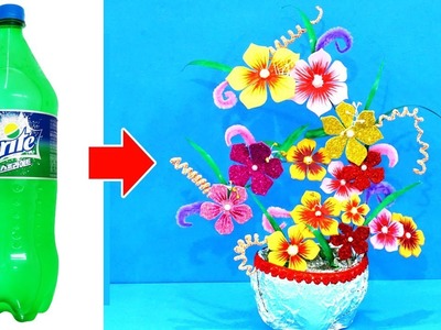 DIY #BestOutofWaste Flower Pot - Amazing Way to Reuse Plastic Bottle | Plastic Bottle Craft Idea