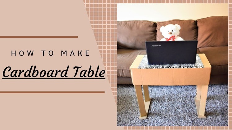 DIY: Cardboard table| Study table| Plants table| Cardboard furniture using waste cardboard boxes