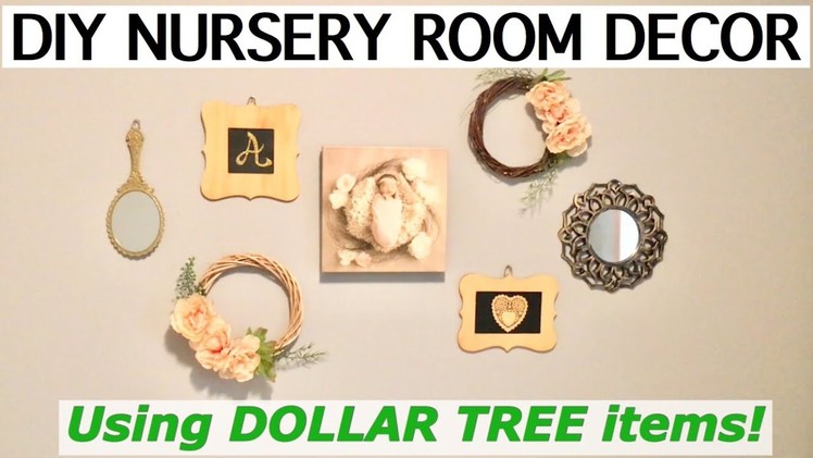DIY DOLLAR TREE NURSERY OR ROOM DECOR  | Easy and cheap | Ariel Anh