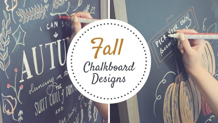 DIY FALL CHALK BOARD SIGNS|| FALL HOME DECOR || HAND LETTERING TOUR
