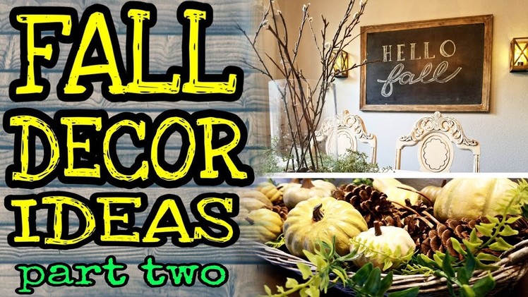 DIY Fall Decorate With Me. DIY Fall & Dollar Tree Fall Decor Ideas