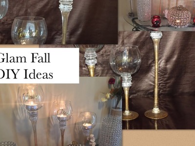 ????????DIY Glam Candle Holders Refresh + Fall Entryway Table Reveal ????????