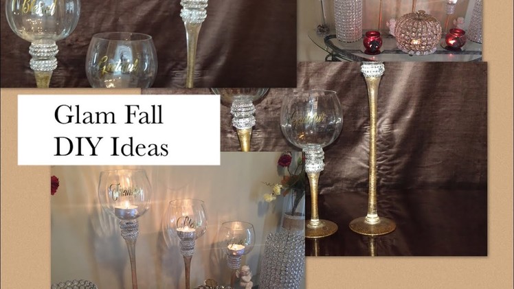 ????????DIY Glam Candle Holders Refresh + Fall Entryway Table Reveal ????????