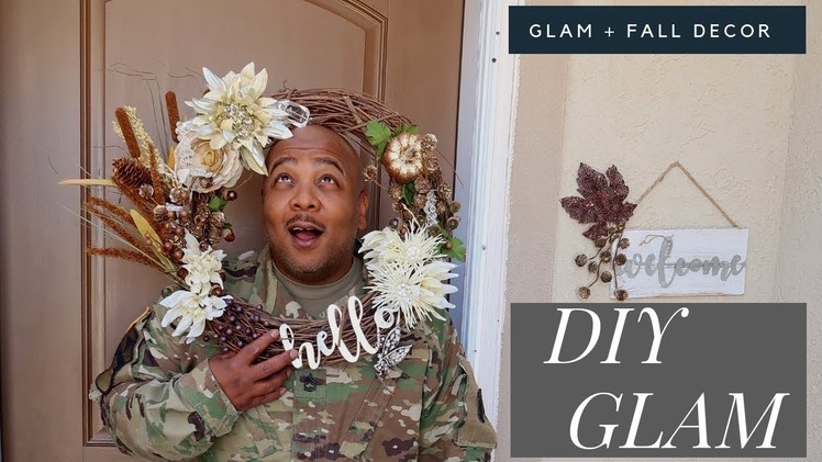 DIY GLAM WREATH* SUPER CUTE || HOW TO ADD BLING TO YOUR DOOR!