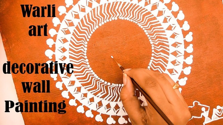 DIY | how to make warli art | decorative wall painting | home decoration ideas
