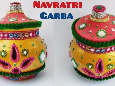 DIY Pot Decoration | How To Make Navratri Pot At Home | Navratri Garba Special | Indian Festival |