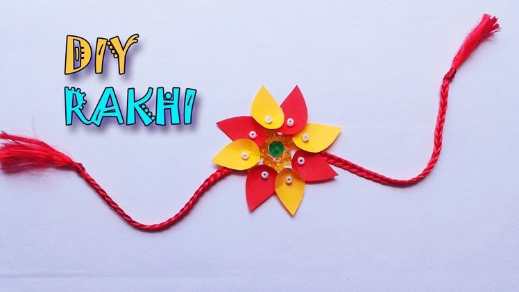 DIY rakhi | How to make Rakhi at home with paper | happy raksha bandhan