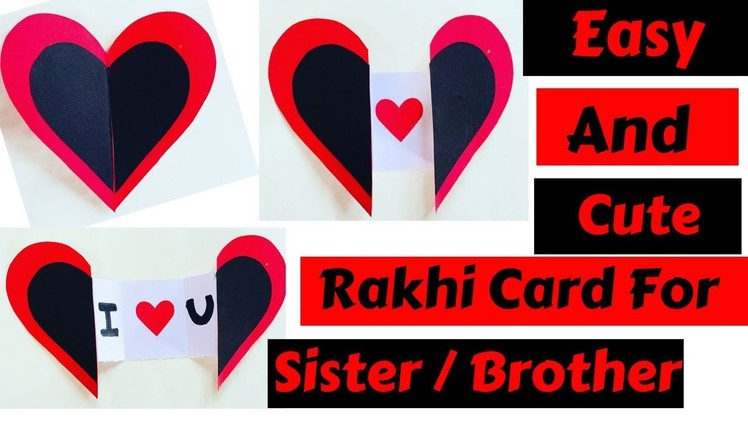 DIY  Raksha Bandhan Card For Brother. Sister | DIY Easy Handmade Card