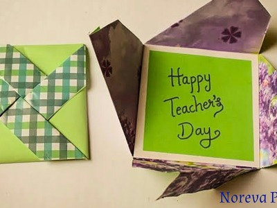 DIY Teacher's Day Card | Handmade Teacher's Day Pinwheel Card | Greeting Card Making Ideas | DIY