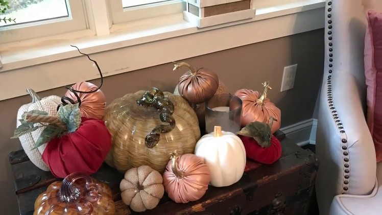 DIY Velvet Pumpkins Fall 2018 Home Decor