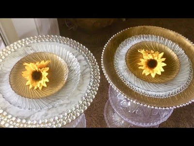 Dollar Tree DIY Glam Room Decor Bling Table Elegance For Less With Faithlyn McKenzie 2018