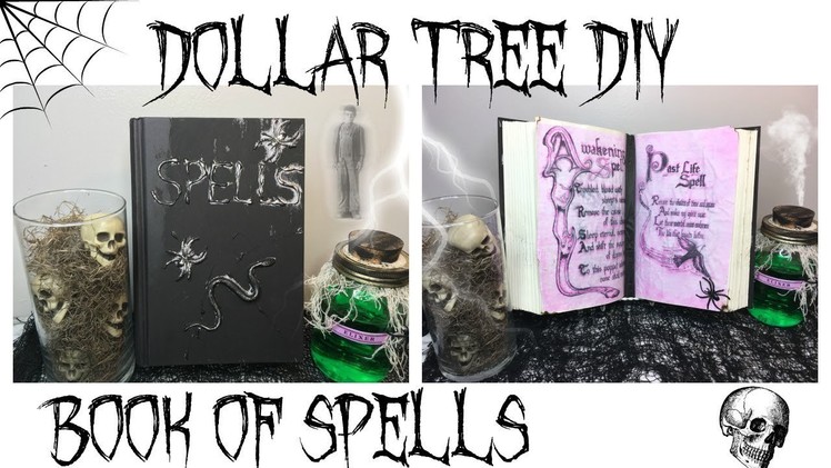 DOLLAR TREE DIY HALLOWEEN DECOR | BOOK OF SPELLS