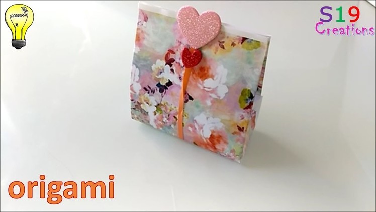 Easy diy gift box | how to make an origami gift bag | easy to make paper crafts | kids crafts