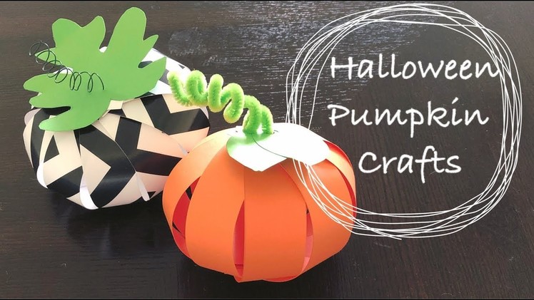 Easy DIY Halloween Paper Pumpkin Crafts For Kids | Halloween Decoration Ideas