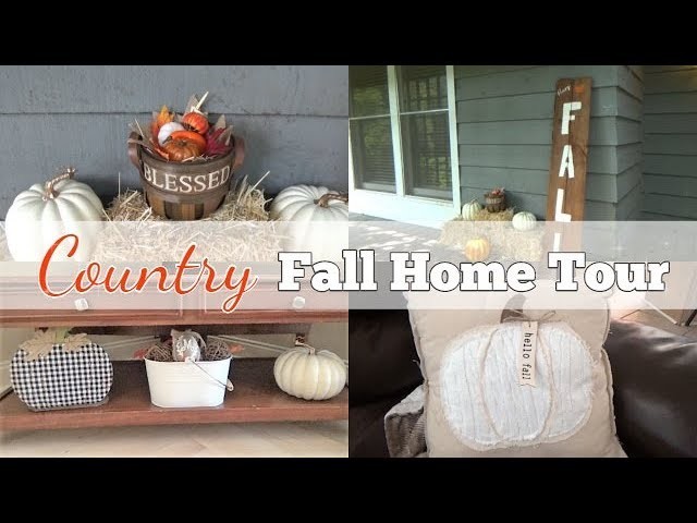 FALL HOME TOUR 2018 | DIY Fall Porch Sign | Country.Farmhouse Decor