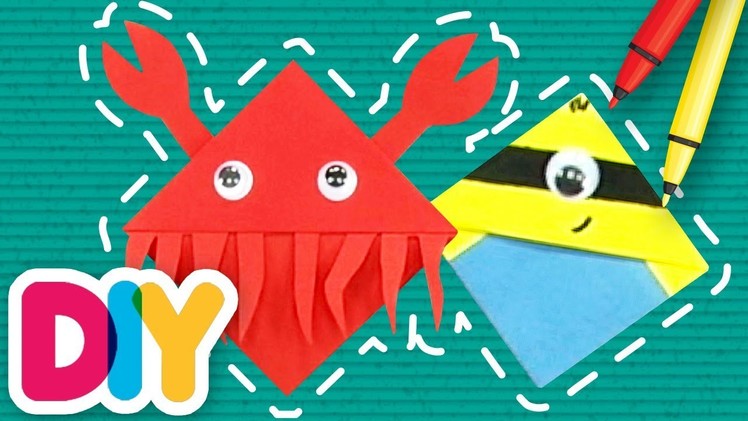 Fast-n-Easy | BABY SHARK & CRAB Corner Bookmarks | DIY Arts & Crafts for Kids