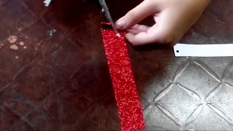 How to make a bookmark with glitter foam sheet