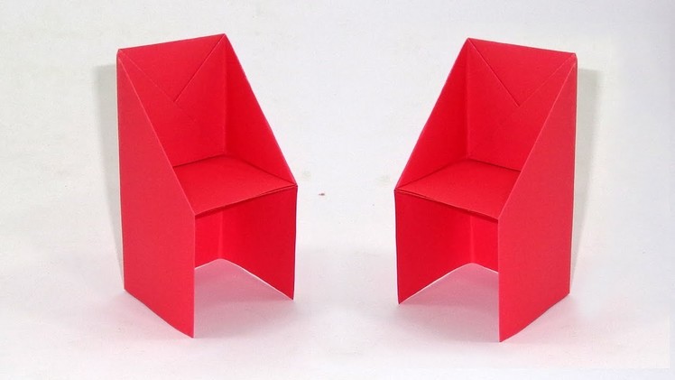 How To Make a Chair With Paper Step By Step | Origami Chair Making