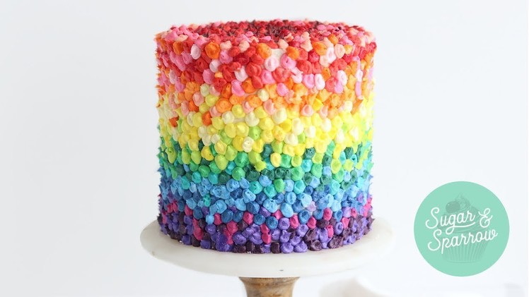 How To Make A Gradient Rainbow Buttercream Cake