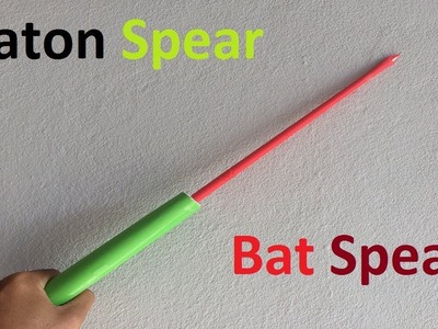 How to make a paper baton spear | Paper Spear - easy and light weight paper baton spear