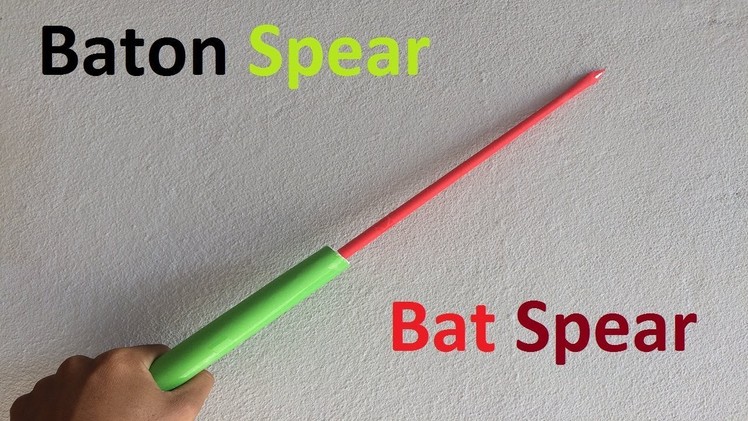 How to make a paper baton spear | Paper Spear - easy and light weight paper baton spear