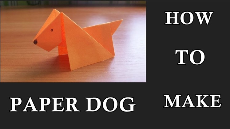 How to make an origami paper dog | ORIGAMI DOG | PAPER DOG