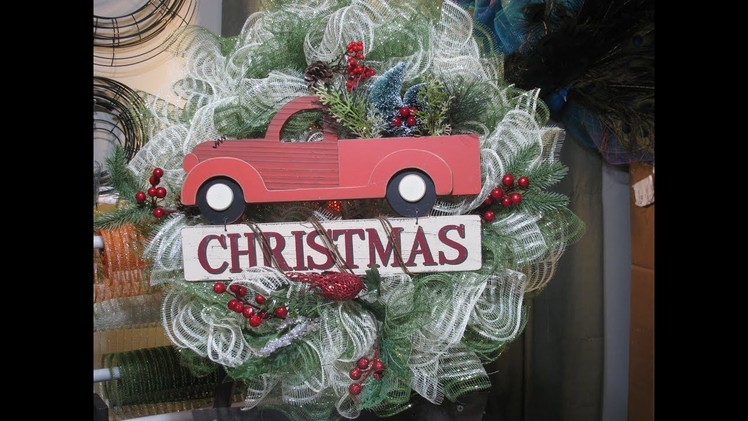 How to make Carmen's Christmas Tree truck eyelash wreath