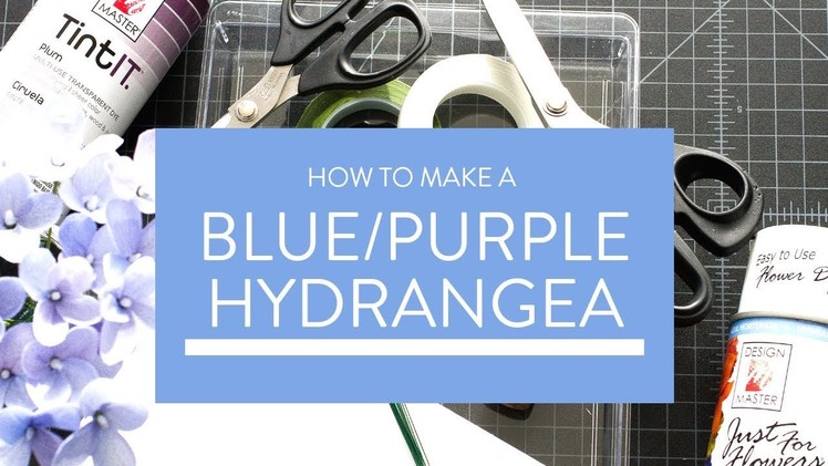 How to Make Crepe Paper Blue Hydrangeas