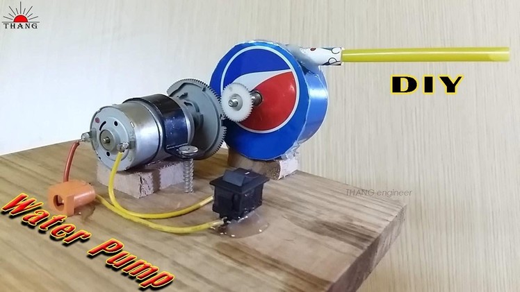 How to make Water Pump | DIY Water Pump from Pepsi Cans