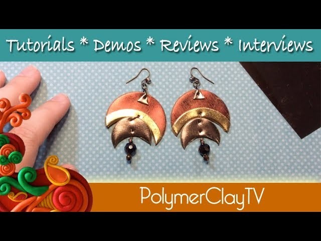 How to use mylar metal foils for grunge effects on polymer clay