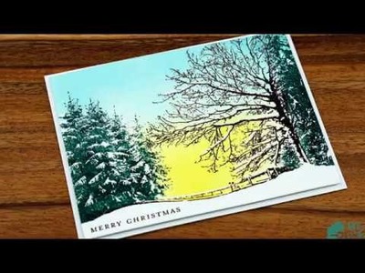 MISTI: Penny Black Dressed in Snow Christmas Card