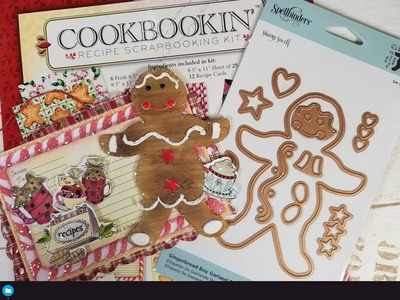 NEW Spellbinders Boy Garland Die Set-Sugar crystal Gingerbread Recipe Christmas Tags