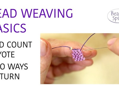 Odd Count Peyote Tutorial: Two Ways To Turn. Bead Weaving Basics