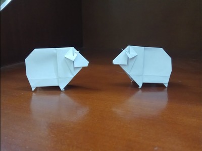 Origami sheep - how to make a paper sheep