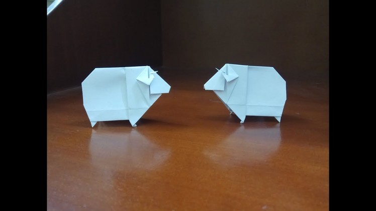 Origami sheep - how to make a paper sheep