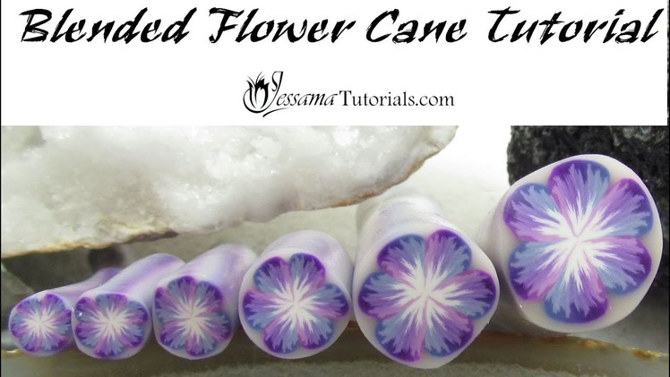 Polymer Clay Cane: Blended Flower Cane Tutorial