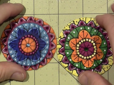 Polymer Clay Doodle Flowers Share and Surface Prep