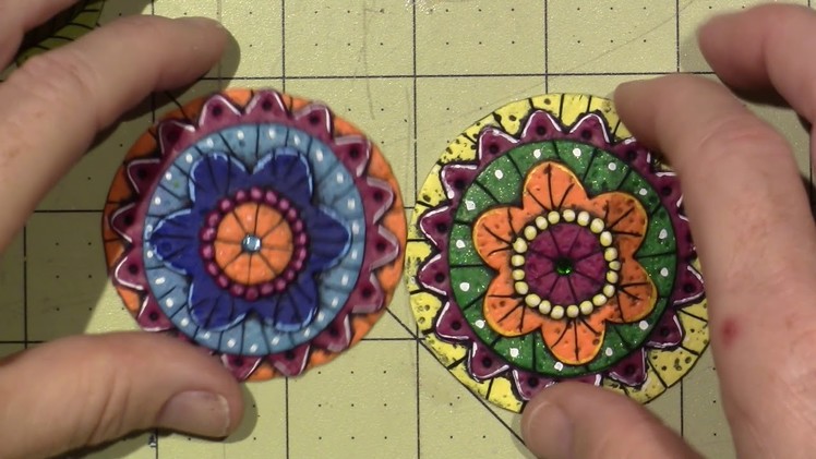Polymer Clay Doodle Flowers Share and Surface Prep